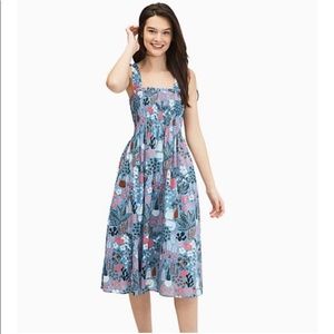 Kate Spade Casual Garden Posy Smocked Dress